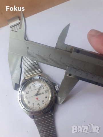 Мъжки механичен часовник автомат Командирски, снимка 5 - Антикварни и старинни предмети - 53278700