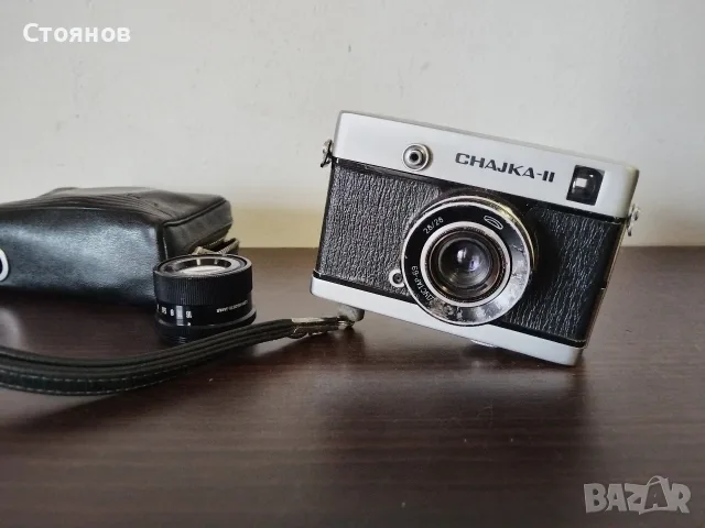 Фотоапарат CHAJKA-II USSR с два обектива , снимка 4 - Фотоапарати - 56183024