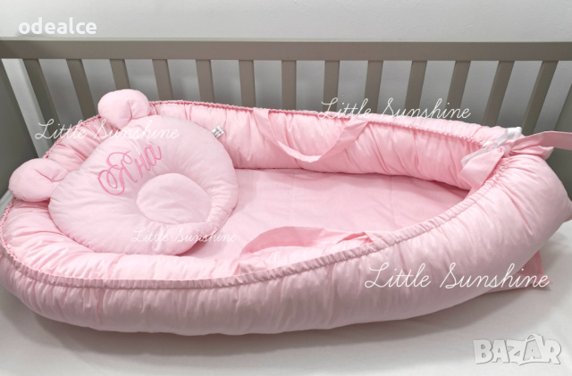 3 части - Baby Nest с допълнителен протектор и възглавничка, снимка 12 - Бебешки легла и матраци - 36888746