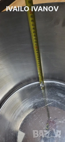 Казан 40литра нов на Хром Силистра дебела неръждавеика 2мм алпака , снимка 6 - Съдове за готвене - 53278535