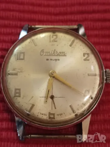 Мъжки механичен часовник Omikron, Швейцария. , снимка 6 - Мъжки - 41495927