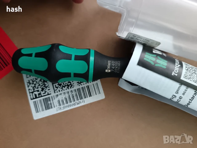 Динамометрична отвертка WERA 0,3-1,2 Nm 1/4“ 7400, снимка 8 - Отвертки - 51329532