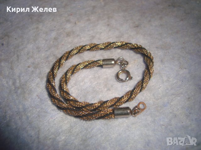 МНОГО КРАСИВА ФИНА ПОЗЛАТЕНА МЕТАЛНА РЕТРО АРТ ГРИВНА 28010, снимка 5 - Гривни - 37026677