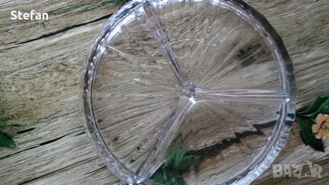 Ретро кристална чиния, снимка 1 - Прибори за хранене, готвене и сервиране - 40152183