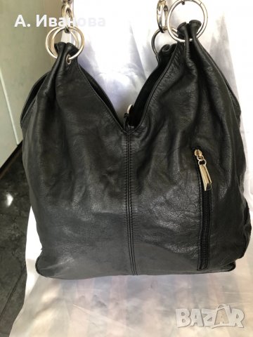 Дамска чанта естествена кожа, снимка 4 - Чанти - 30371107