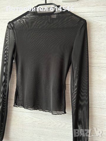 Прозрачна блузка H&M, снимка 2 - Блузи с дълъг ръкав и пуловери - 40400037