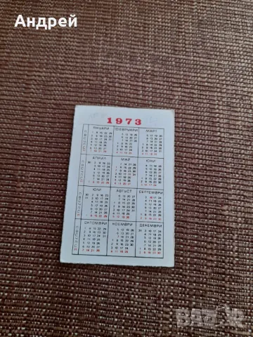 Календарче конфекция 1973, снимка 2 - Колекции - 49560570