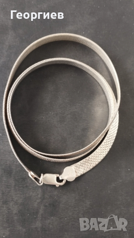 Тежки сребърни синджири с проба 925.Позлатени сребърни обеци., снимка 3 - Колиета, медальони, синджири - 6152599