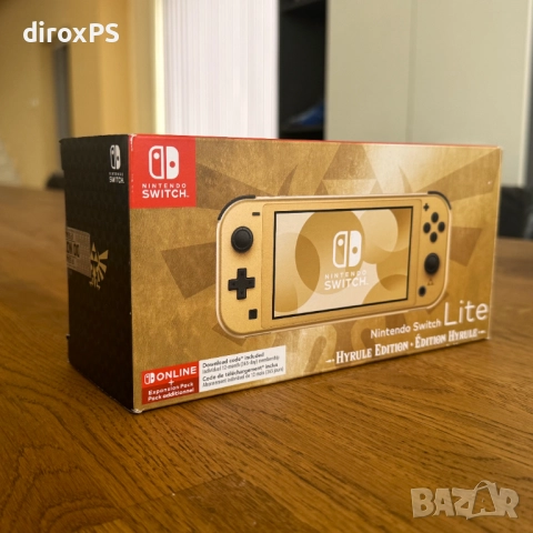 Nintendo Switch Lite – Hyrule Edition | Пълен комплект | Гаранция!, снимка 2 - Nintendo конзоли - 52728278
