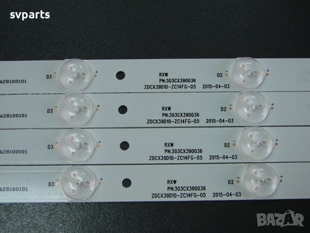 LED ленти за подсветка ZDCX39D10-ZC14FG-05, снимка 2 - Части и Платки - 42187017