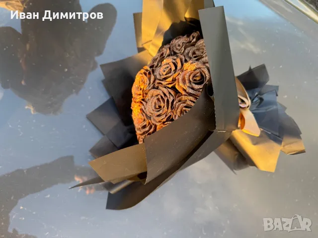 Продавам Вечен букет от ръчно изработени сатенени рози 🌹, снимка 7 - Романтични подаръци - 48831430