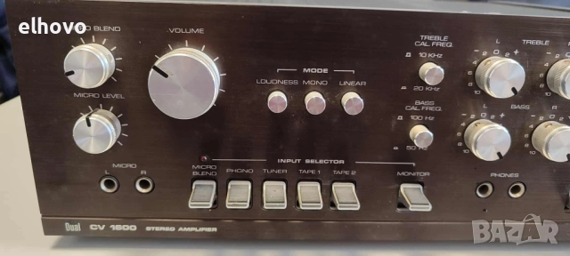 Стерео усилвател DUAL CV 1600, снимка 7 - Ресийвъри, усилватели, смесителни пултове - 51687151