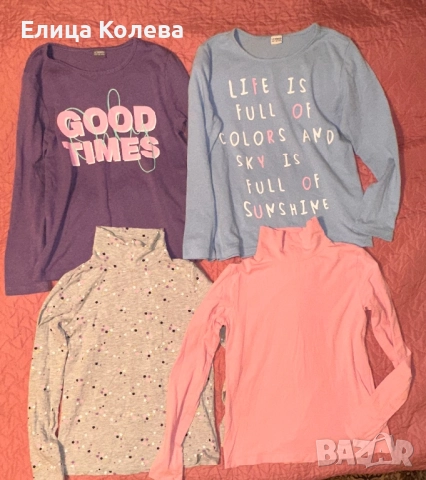 H&M и Waikiki лот памучни блузи за момиче 134-140 см/ 9-10 г