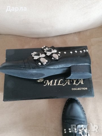 Дамски черни обувки , снимка 3 - Дамски ежедневни обувки - 42310188