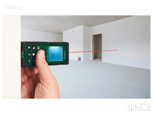 PARKSIDE PLEM 50 D4/D5 лазерен далекомер/ролетка, снимка 5 - Измервателни инструменти - 50451272