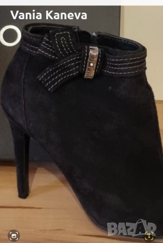 37 Р .  Нови оригинални боти. Естествен велур. / 229 еur.  Милано/ Цена 290 лв, снимка 2 - Дамски ботуши - 52787804