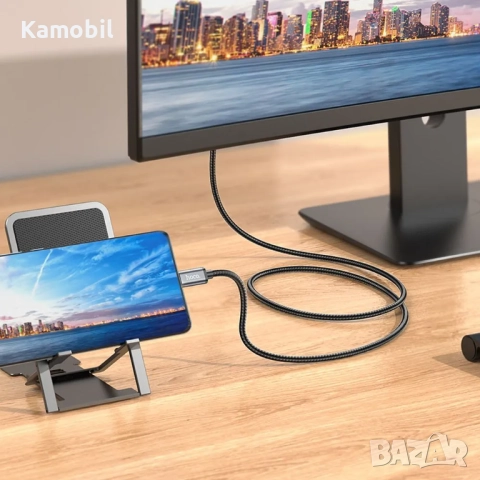 Кабел Hoco UA27 USB C - HDMI 4K 30Hz 2M., снимка 3 - USB кабели - 52375433