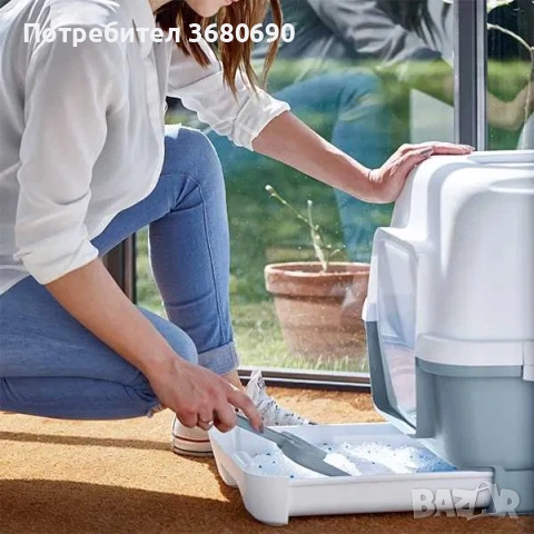 Закрита котешка тоалетна CATHY CLEVER & SMART, снимка 4 - За котки - 54218650