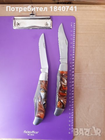 Джобен нож с две остриета, снимка 1 - Ножове - 44403546