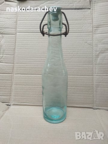 Ретро шише бутилка с керамична кокалена тапа, снимка 10 - Антикварни и старинни предмети - 42686334