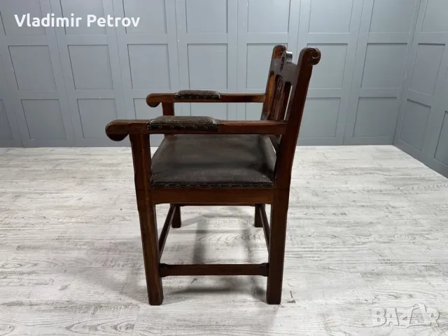 Готически стол масив В004, снимка 7 - Дивани и мека мебел - 56021255