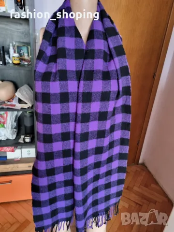 Вълнен шал Johnston of elgin, снимка 2 - Шалове - 48272576