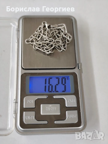 Сребърно колие 925, снимка 5 - Колиета, медальони, синджири - 53230292