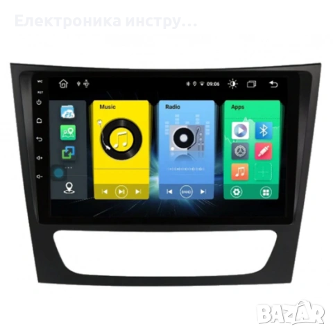 Android мултимедия GPS навигация CarPlay Android Auto + Камера – за Mercedes E-Class W211 CLS W219, снимка 4 - Аксесоари и консумативи - 53993076