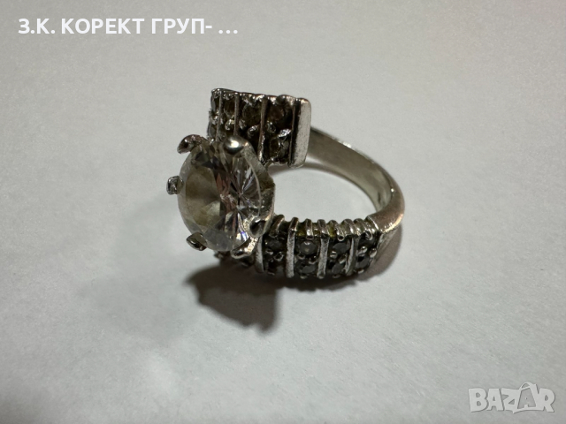 Дамски сребърен пръстен 925, 6,94гр, снимка 5 - Пръстени - 44555187