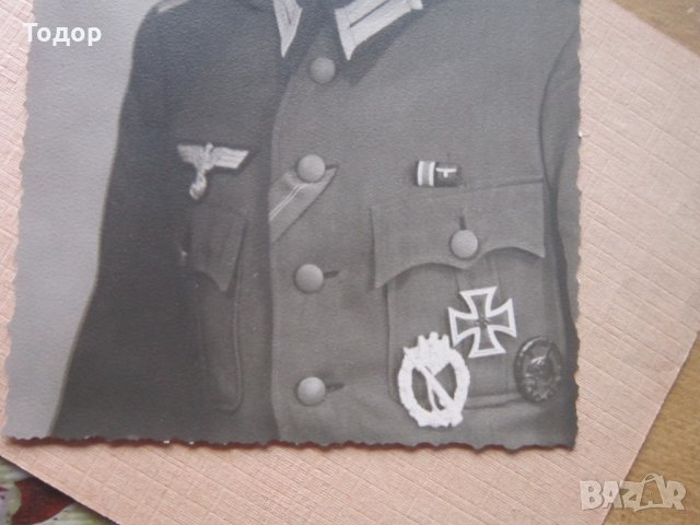 Стара снимка немски офицер генерал 3 Райх, снимка 5 - Колекции - 29431467