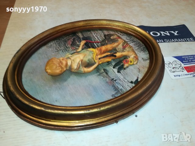 КАРТИНА ВНОС FRANCE 3108230753, снимка 3 - Антикварни и старинни предмети - 42028991