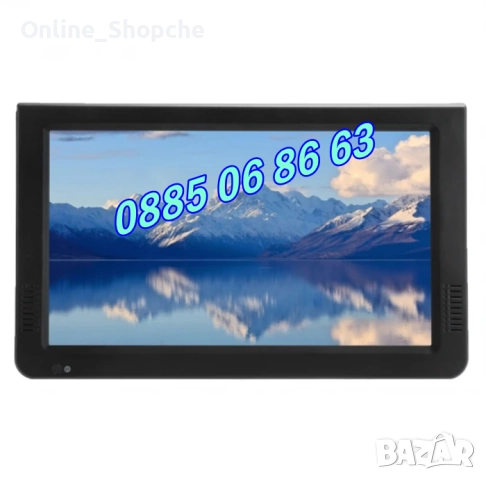 Преносим телевизор 12 инча, портативен цифров телевизор 12 инча 12v / 220v, снимка 3 - Телевизори - 52545525