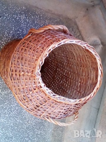 Плетен кош без капак, снимка 2 - Градински мебели, декорация  - 40822721