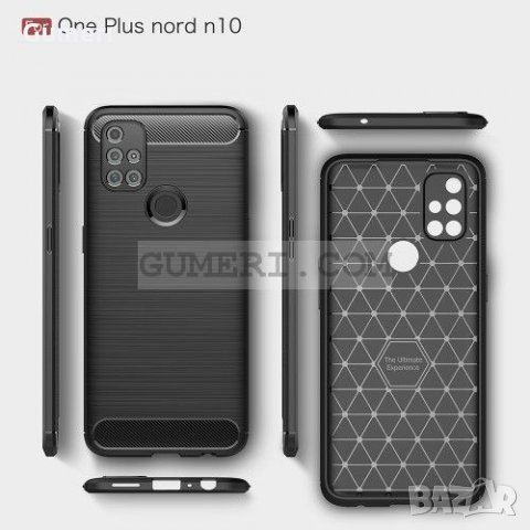 OnePlus Nord N10 5G Карбонов удароустойчив гръб , снимка 5 - Калъфи, кейсове - 31194955