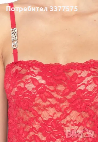 Guess червено дантелено боди, снимка 2 - Бельо - 47291290