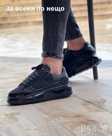 Alexander McQueen Мъжки Черни Маратонки👟Мъжки Спортни Обувки Александър Макуин Код P988