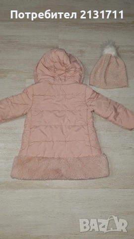 Детско яке плюс шапка за 3-4 годинки, снимка 6 - Детски якета и елеци - 53276223