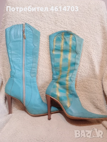 Луксозни дамски ботуши , снимка 5 - Дамски ботуши - 52320910