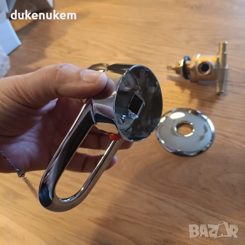 3-пътен месингов смесител за душ – с керамичен клапан, хром, снимка 10 - Смесители - 52694753