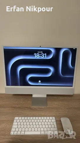 Apple iMac 24-инчов компютър „всичко в едно“ с клавиатура и мишка