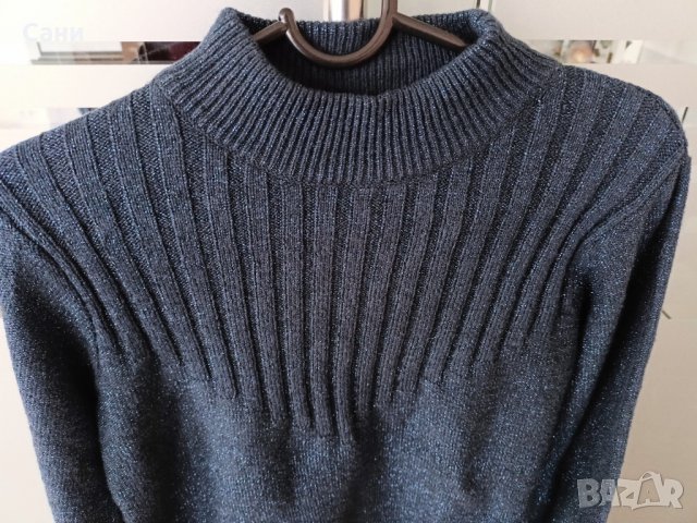 Тъмно син пуловер , снимка 3 - Блузи с дълъг ръкав и пуловери - 44398667