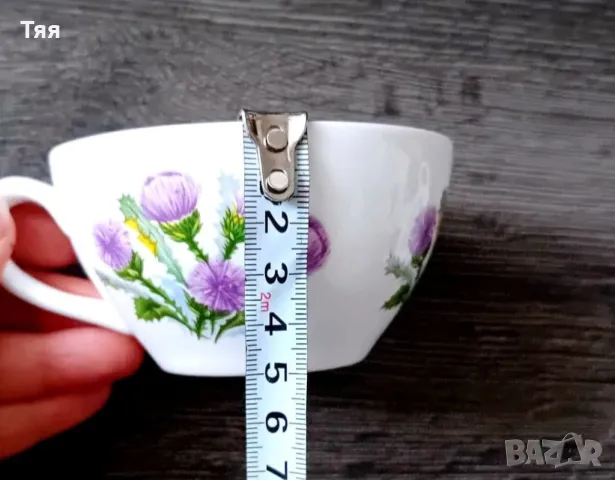 Порцеланово чайниче с чаша 2 в 1, снимка 6 - Други - 48398618