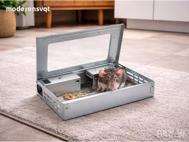 Капан за мишки, капан за плъхове, хуманен капан за живи гризачи, метален, снимка 4 - Други стоки за дома - 54127195