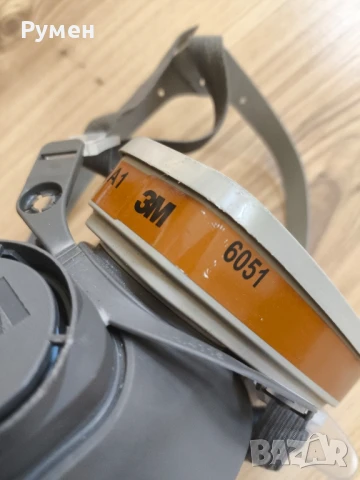 3M™ полулицева маска с размер L за сменяеми филтри , два филтъра на нея и два резервни 3M 6051 , снимка 6 - Други инструменти - 51384550