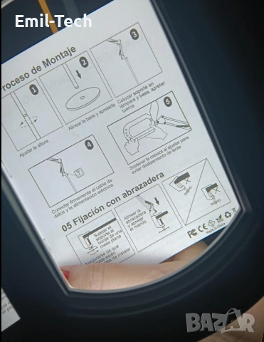 LED лампа с лупа 10X – нова, за маникюр, козметика и прецизна работа, снимка 7 - Лед осветление - 53966285