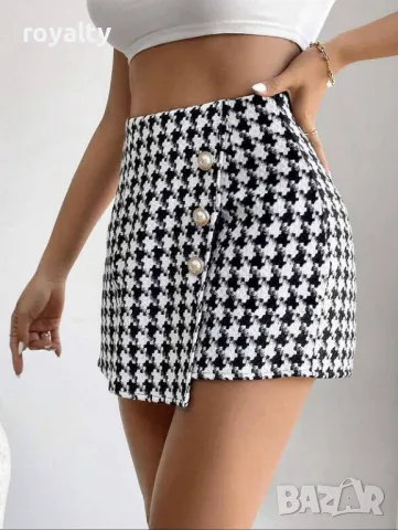 Дамска пола-панталон пепит, снимка 2 - Други - 50266612