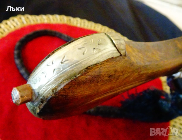 Ханджар,кама с кания,маркировка на майстора. , снимка 4 - Антикварни и старинни предмети - 51800696