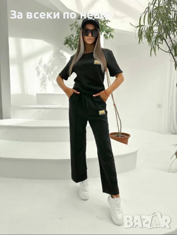 Louis Vuitton Дамски Спортен Комплект Тениска И Долнище🔝Дамски Спортен Екип Луис Витон Код A594, снимка 3 - Спортни екипи - 50370828