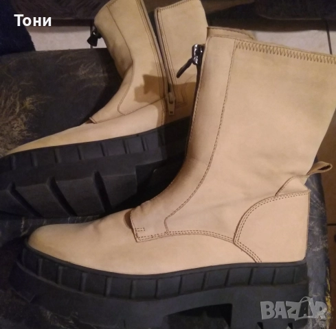 Нови Дамски Високи Боти Изцяло от Естествена Кожа 40, снимка 2 - Дамски боти - 52667750