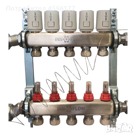 Колектор за подово отопление INNOFLOW 4 линии, снимка 2 - Други - 51985244